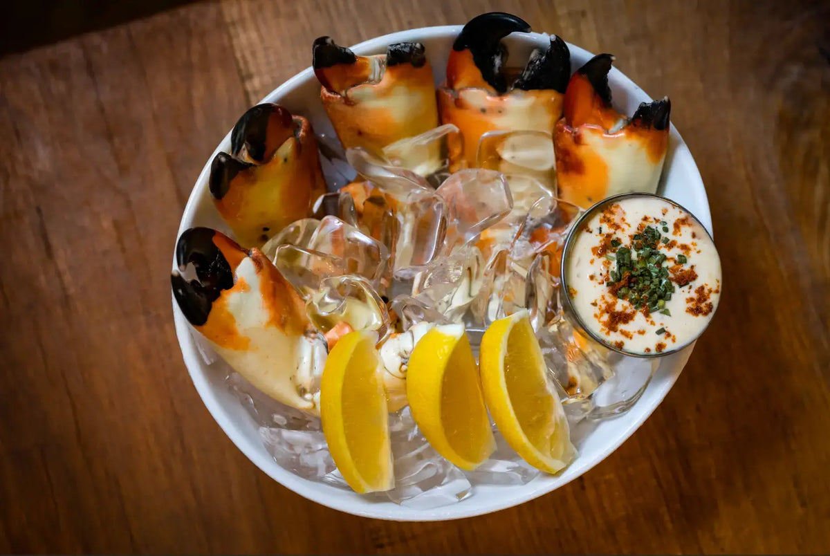 Curried Stone Crab Claws with Hot Marmalade Dip: A Guide | George Stone ...