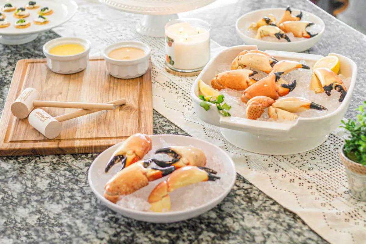 Exquisite Seafood Pasta Dishes: Crab and Caviar | George Stone Crab